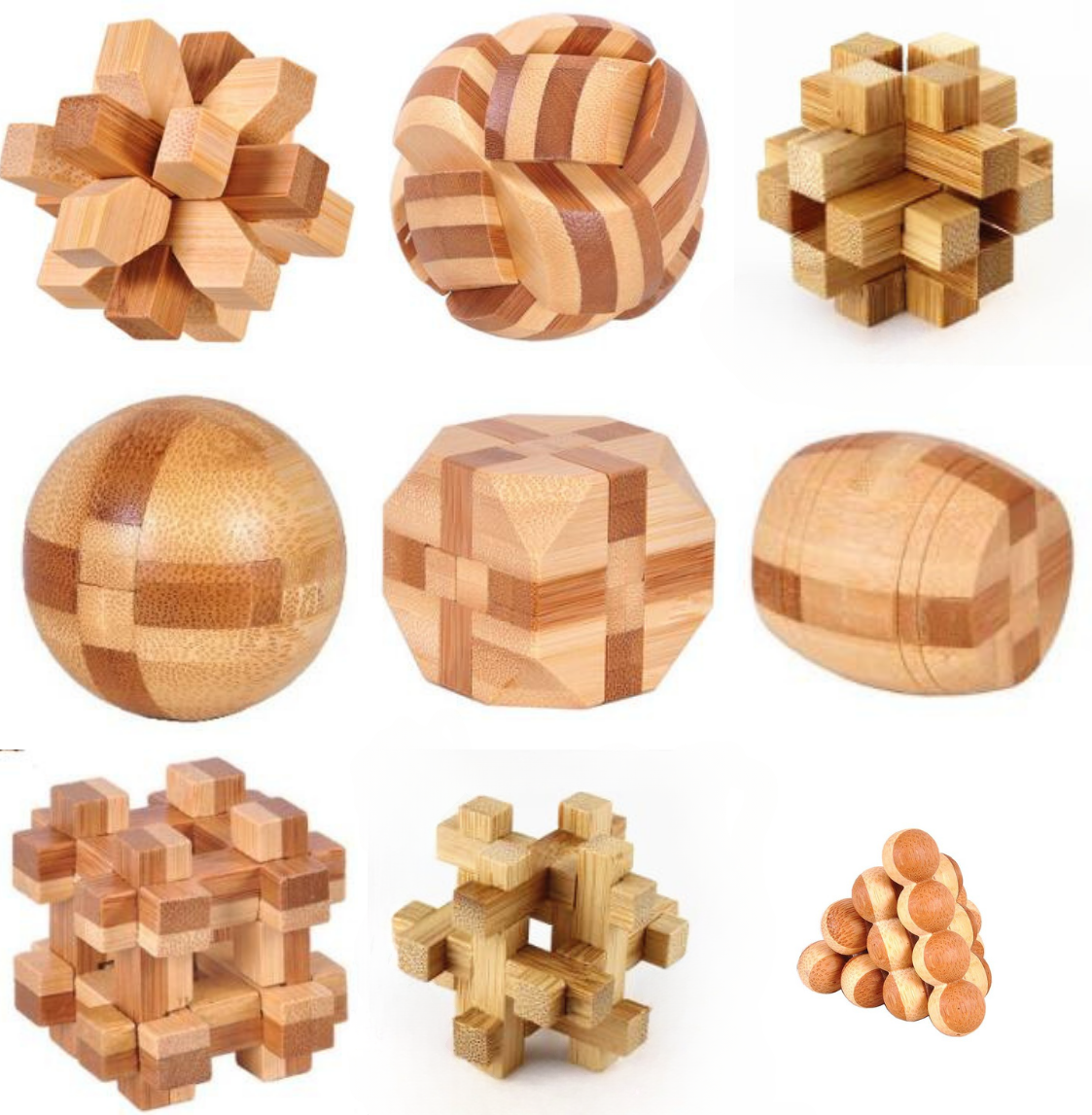    Interlocking-puzzles-set-of-9-bamboo-brain-teasers